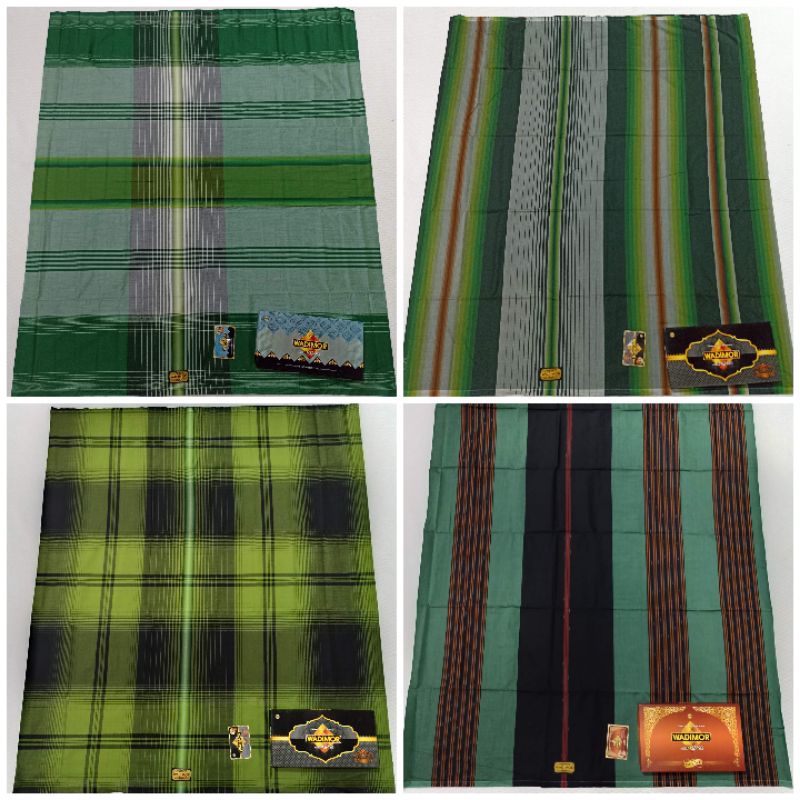 SWIPE UTK MOTIF LAIN sarung pria wadimor gajah duduk atlas khusus hijau dan toska pilih warna motif