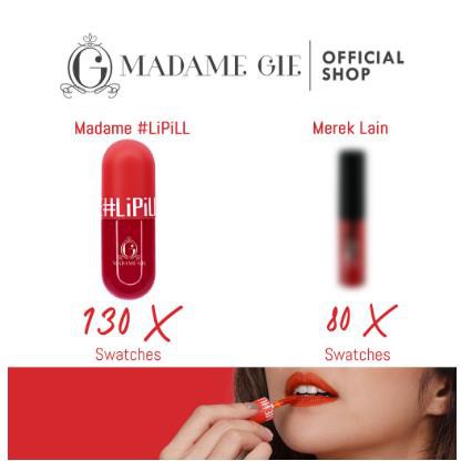 ^ KYRA ^ Madame Gie Lipill Make Up Liptint  Lip Pill Lip Tint Kosmetik Bibir Lipstik Lip Serum