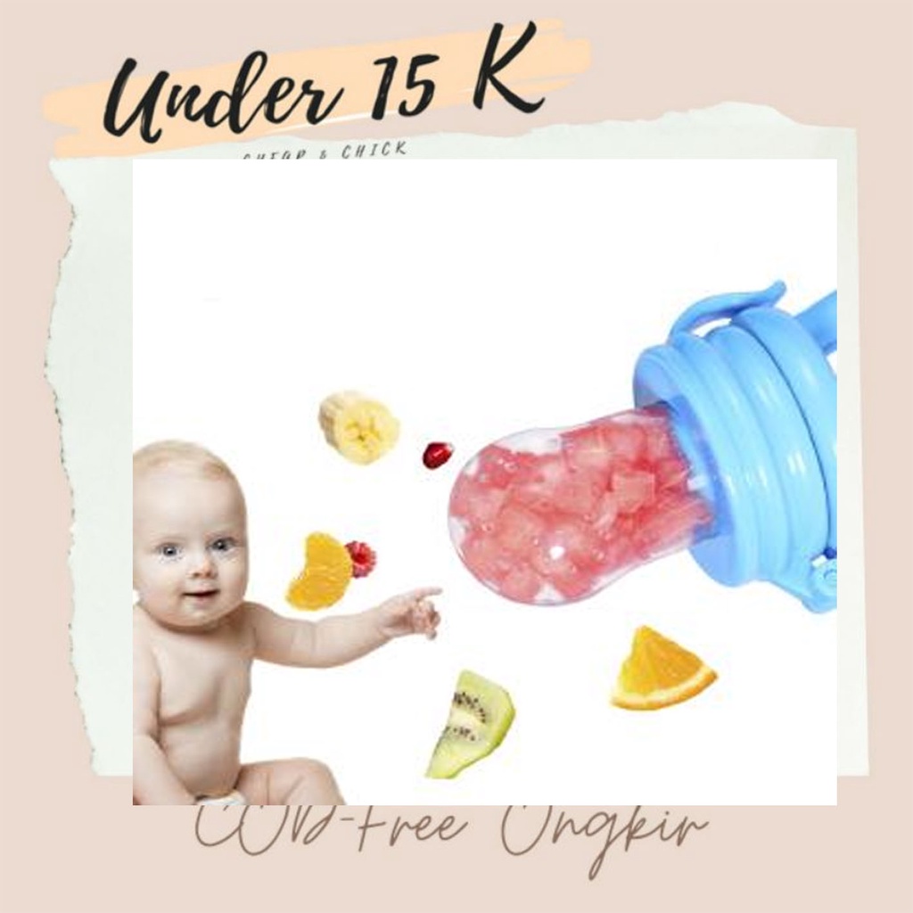 Empeng Dot Buah Untuk Bayi - AC 113 - 0 6 9 Bulan  mpeng kompeng dot buah Baby silikon food cup feed