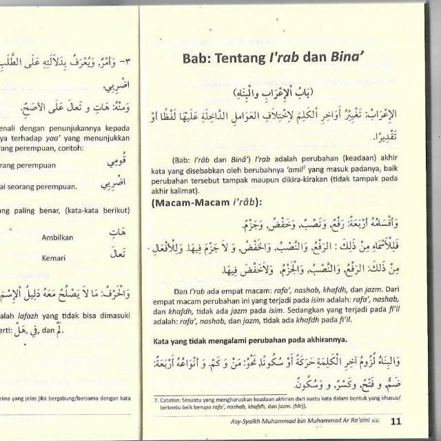 Terjemah Mutammimah Al Ajurumiyyah Penjelasan Ilmu Nahwu Matan Jurumiyyah