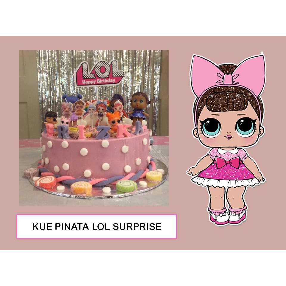 KUE ULANG TAHUN - Pinata Cake LOL Surprise