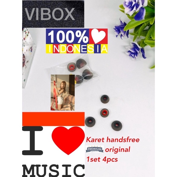PROMO KARET HF (ISI 4PCS) UNIVERSAL KUPING EARPHONE KH-04 BAHAN BAGUS BISA UNTUK SMUA HANDSFREE MERK APA AJA