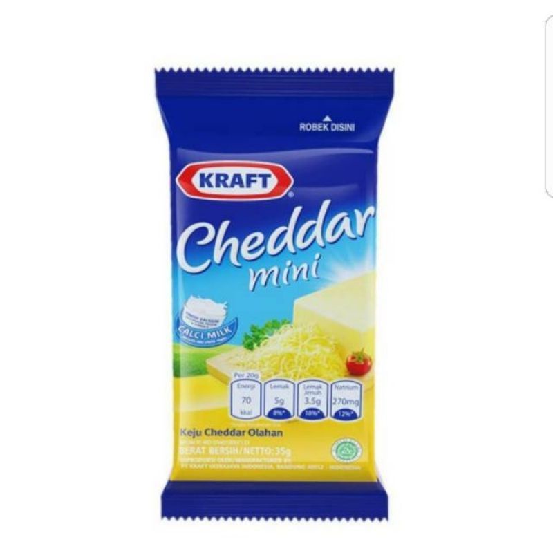 

KRAFT Cheddar Mini 30 gr