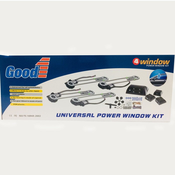 UNIVERSAL POWER WINDOW KIT/PERANGKAT POWER WINDOW MOBIL 4 PINTU GOOD 1