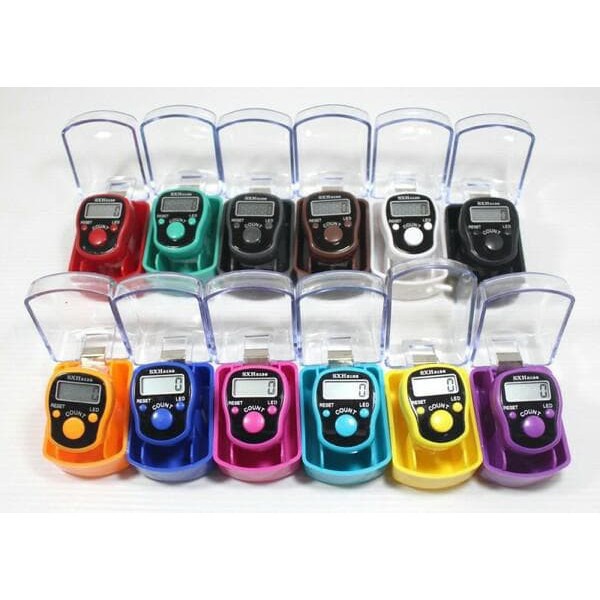 TASBIH DIGITAL LED PAKAI BOX / TASBIH DIGITAL LED + JAM / FINGER COUNTER LED/ TASBIH DIGITAL MURAH