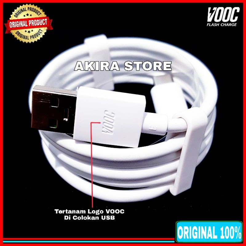 Kabel Data Oppo Reno5 F Reno 5F VOOC Flash Charge USB C ORIGINAL 100% USB Type C