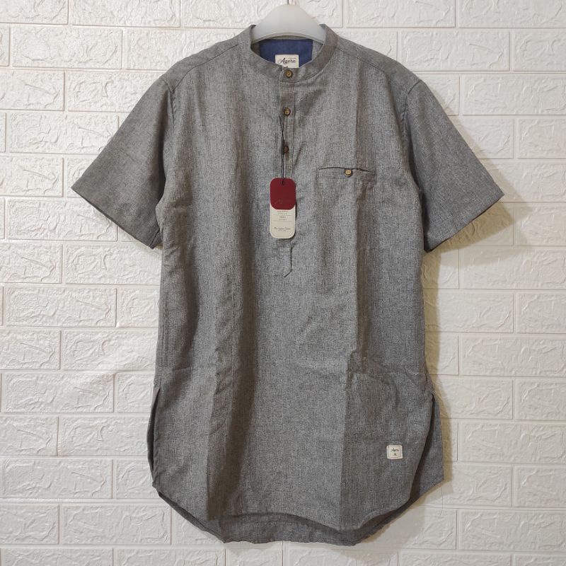NEW MODEL BAJU KURTA KAMEJA KOKO KEMKO PRIA KATUN ORIGINAL TERBARU LENGAN 3/4 &amp; PENDEK AGERA