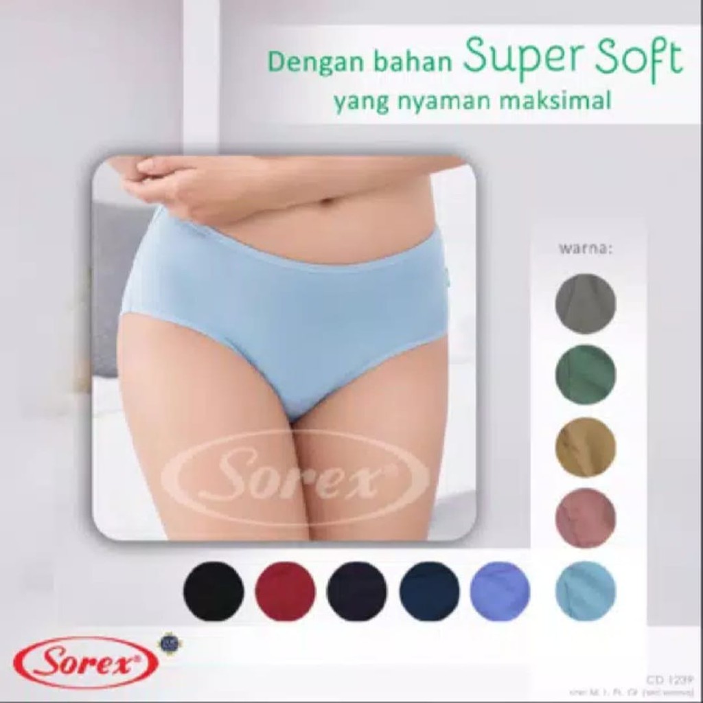 celana dalam wanita sorex super soft art 1239 m L XL XXL KBR STORE