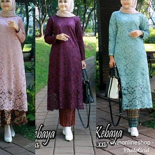 Terbaru Kebaya brokat tunik/kebaya syari/kebaya muslim/kebaya modren aleeta 2 ,,..,,,,