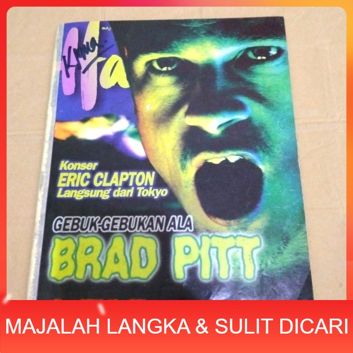Majalah HAI No.2 Jan 2000 BRAD PITT + PIN UP DEWA 19 & GIGI(RARE ITEM) Langka