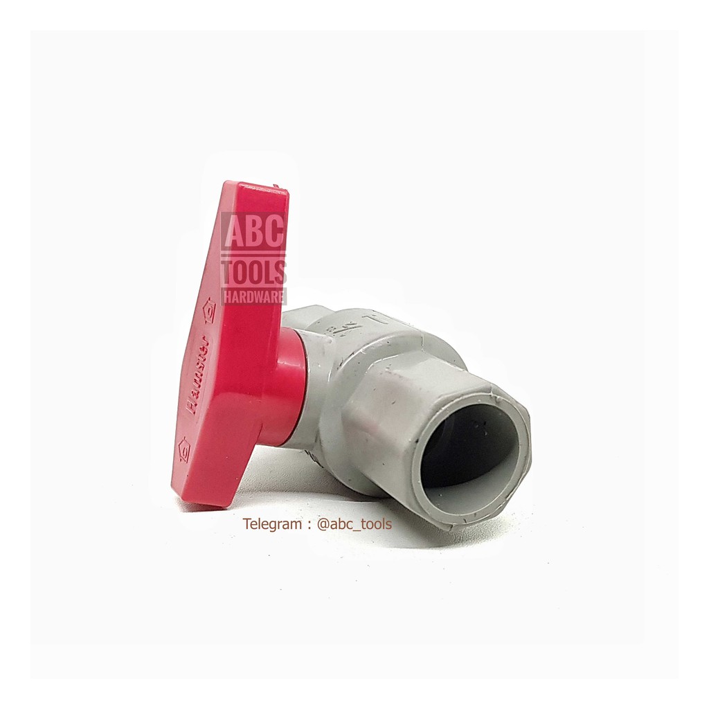 Stop Kran Pvc 1/2 - Ball Valve Pvc 3/4