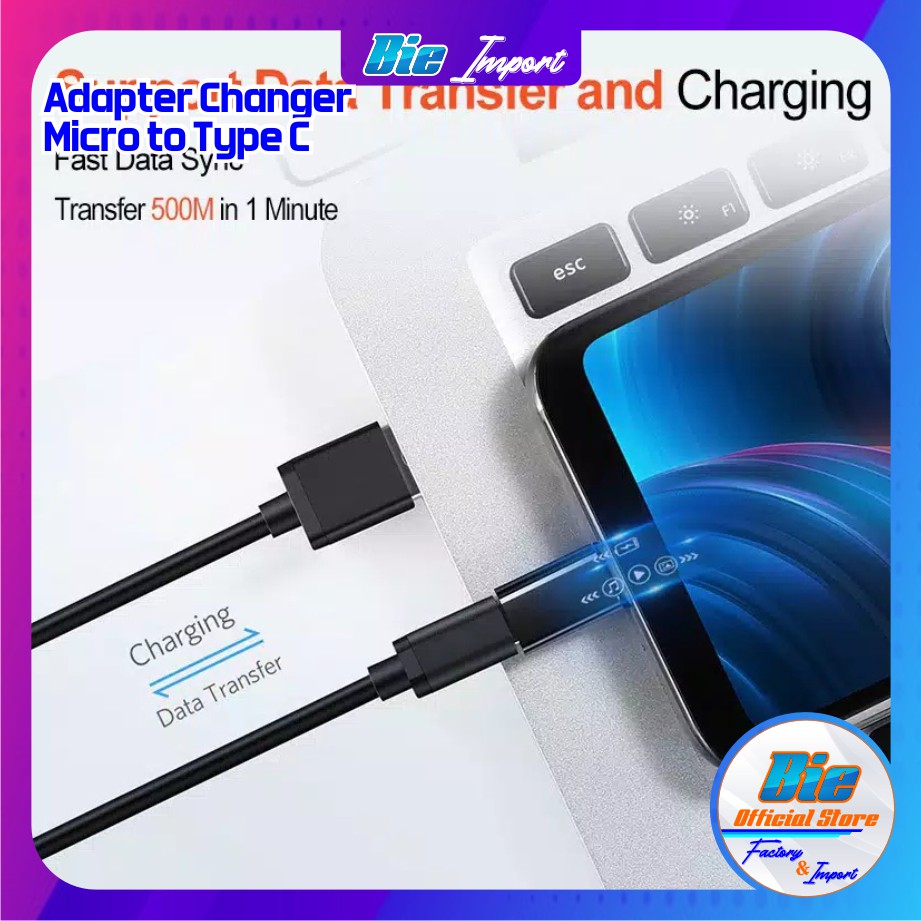 Converter Micro USB to Type C Original