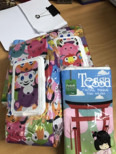 Tempat Tissu 2 In 1 Cover Tisu Basah Dan Kering / Tisu Travel / Pouch Tissue