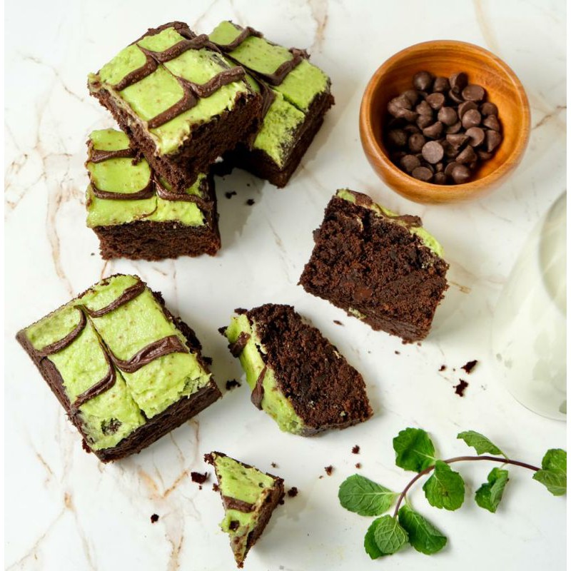 

Gluten Free Brownie Choco Mint (takjil & cemilan sehat)