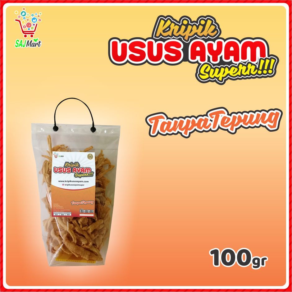 

Kripik Usus Ayam Super tanpa Tepung100gr