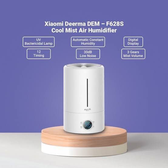 Deerma Humidifier F628 W / F628S 5L - Ultra Sonic UV Air Humidifier - Pelembab Udara