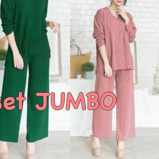 PREMIUM Damai fashion baju  SETELAN wanita  jumbo  ANDREA 