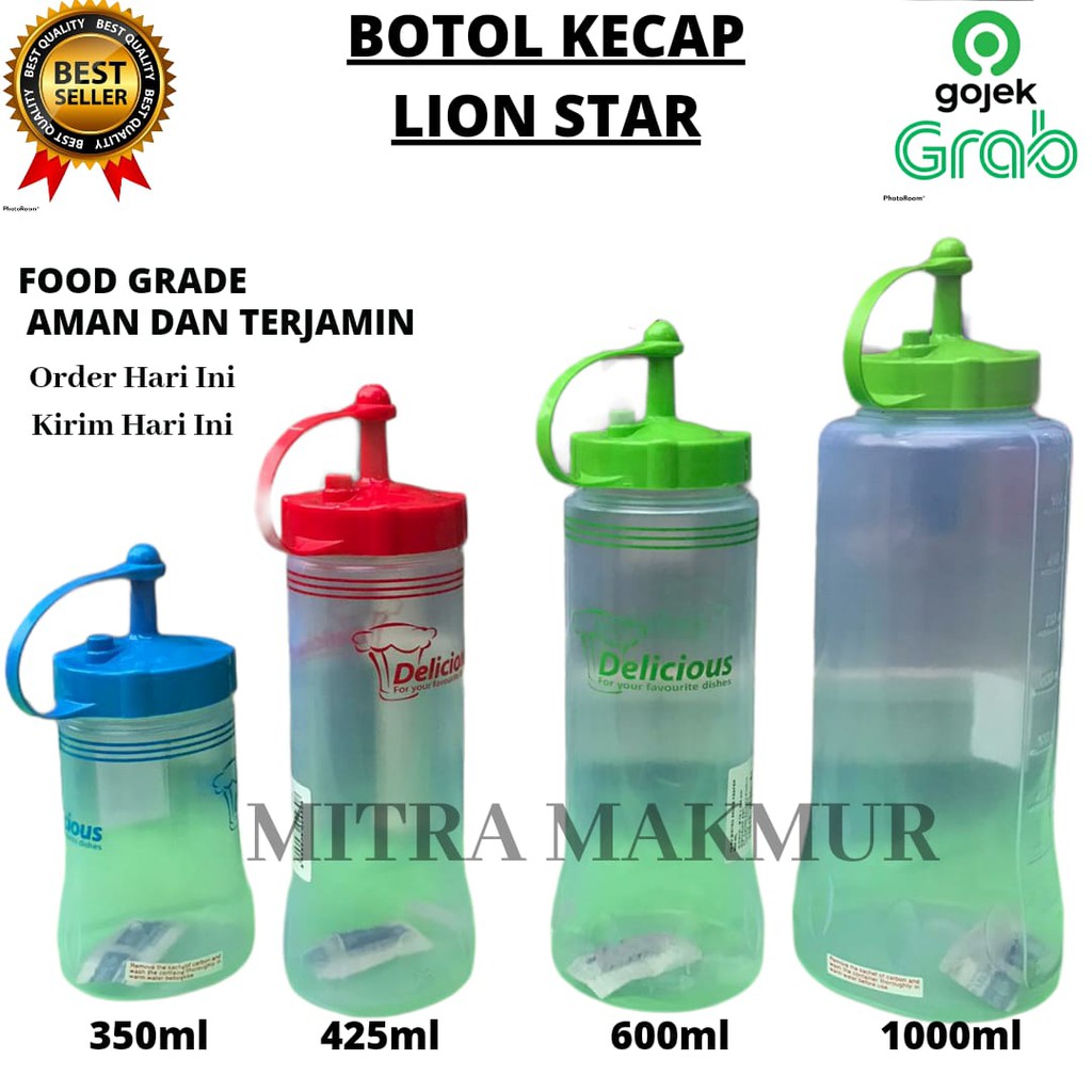 Botol Kecap 300-425-600-1000ml Lion Star