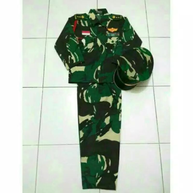 Baju Tentara anak TK / Baju TNI TK
