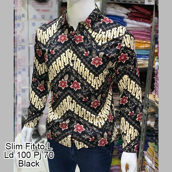 Kemeja Batik Pria Lengan Panjang