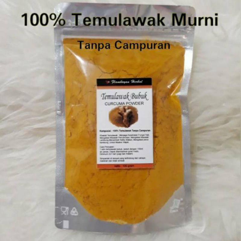 

Temulawak Bubuk Murni 100gram / Serbuk Temulawak Murni