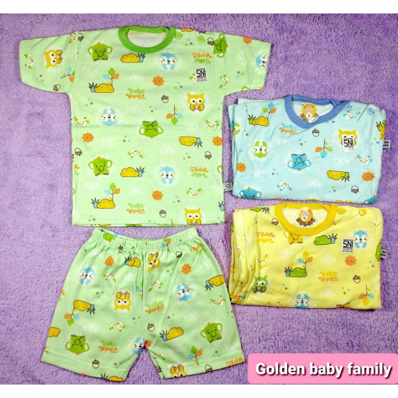 3PCS Setelan pendek Hugme Size s. m. l .xl