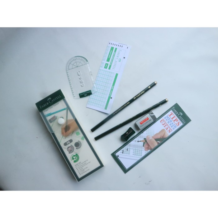 

Spesial Paket Ujian Faber Castell/1Set/Pensil/Penghapus/Tempat Alat Tulis Limited