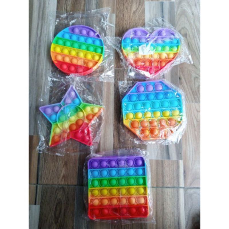 POP IT RAINBOW UKURAN 12CM MAINAN ANAK SENSORIK-1