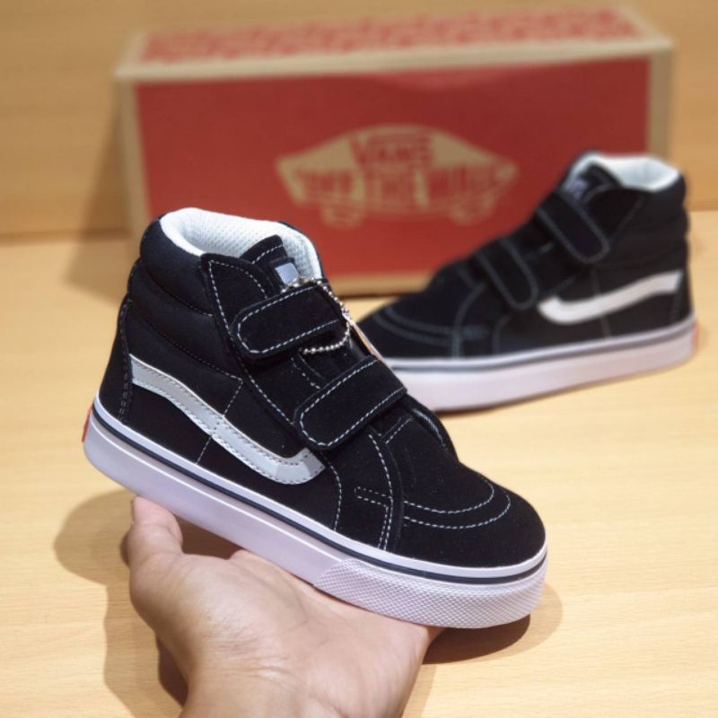 SEPATU ANAK VANS SK8 LAKI LAKI SEPATU SEKOLAH ANAK COWOK CEWEK SEPATU ANAK VANS HITAM SEKOLAH MURAH