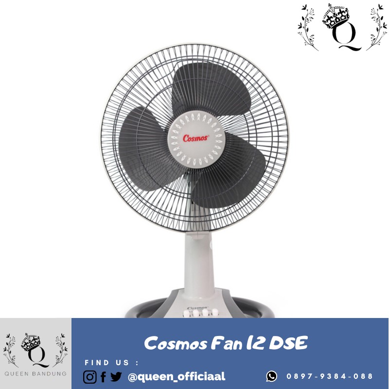 COSMOS Kipas Angin Meja Cosmos Deskfan DSE 12 Inch 3 SPEED