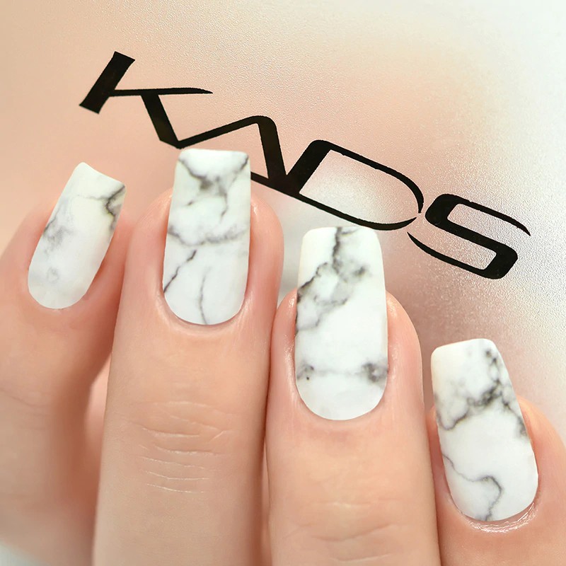 

Kads 12 Lembar/Set Marmer Desain Stiker Kuku Manikur Desain Air Deacals Nail Art Stiker untuk Kuku