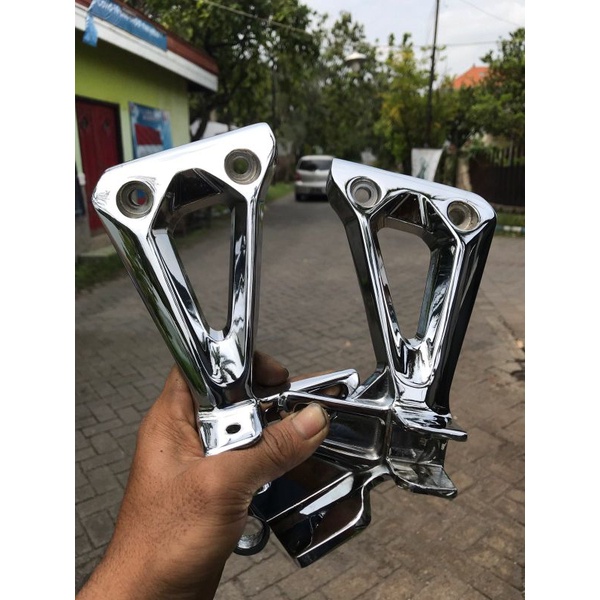 postep footstep honda revo original krom chrome crom
