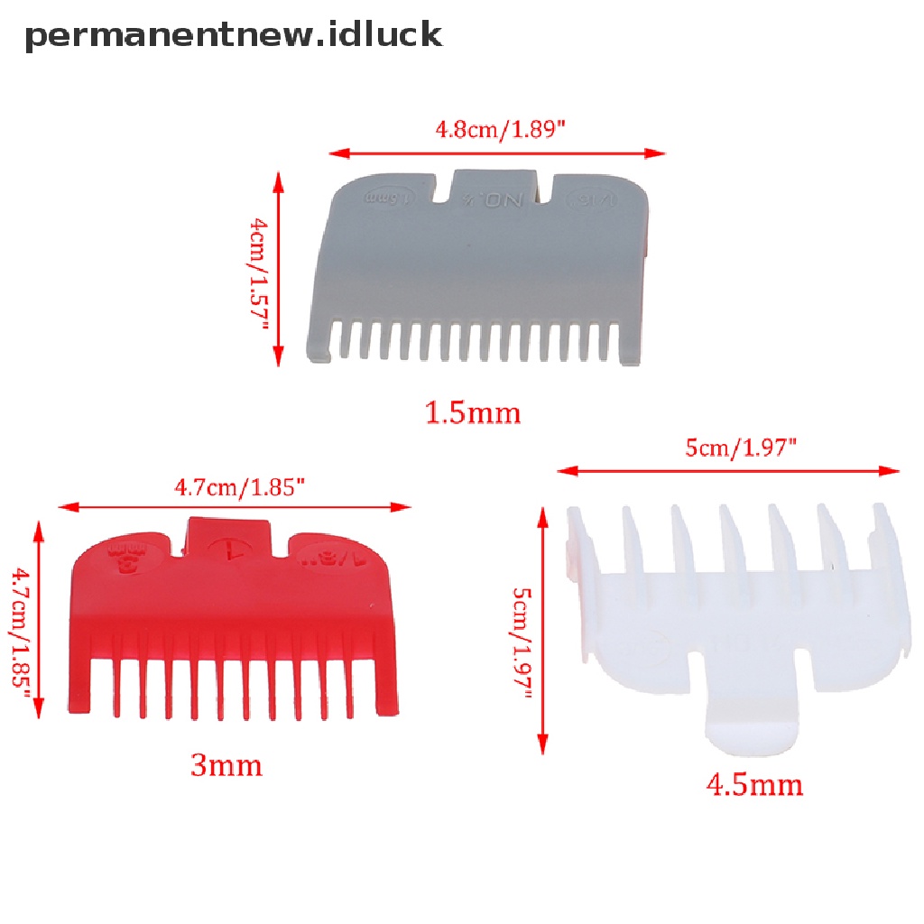 3 Pcs Sisir Panduan Pemangkas Rambut Pengganti Untuk Tukang Cukur