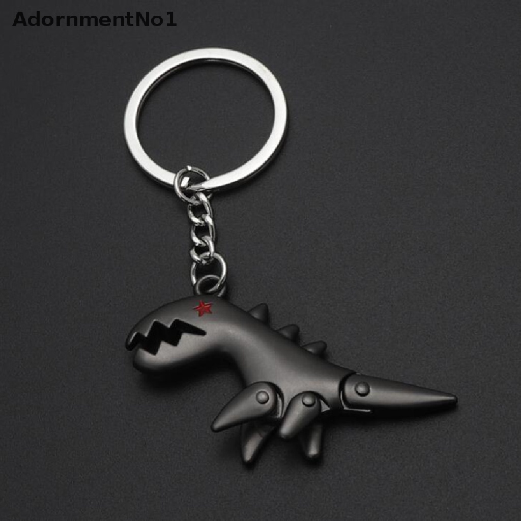 (AdornmentNo1) Gantungan Kunci Bentuk Dinosaurus Bahan Metal Untuk Hadiah