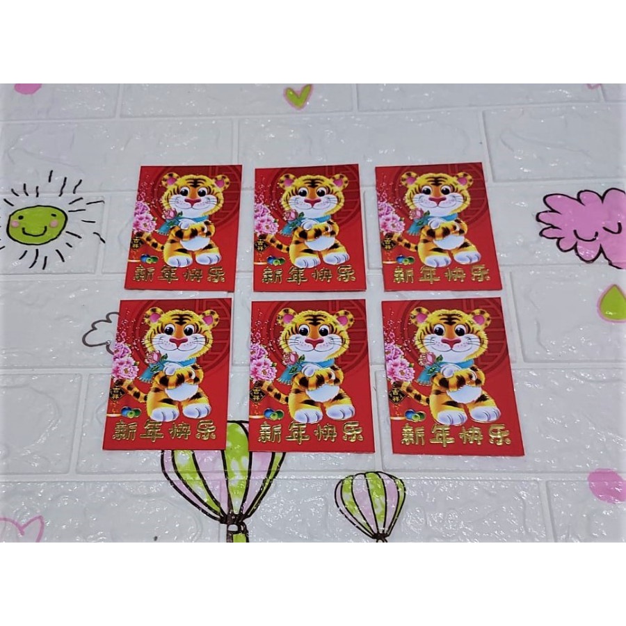 

Angpao Imlek Shio Macan Lucu Murah LL1106 Isi 6 Tidak Mix Motif
