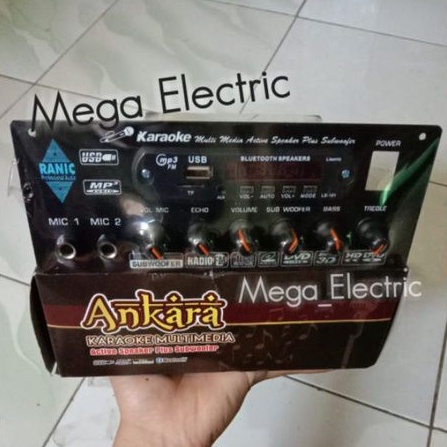 Kit Power Amplifier Speaker Aktif Stereo Karaoke Plus Bluetooth - MP3