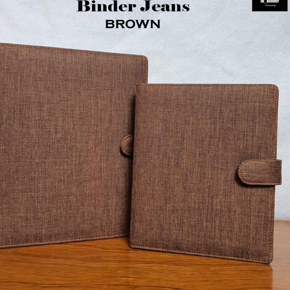 

[PROMO FYR35] BINDER BAHAN JEANS/DENIM 9 WARNA PILIHAN A5 DAN B5 Laris
