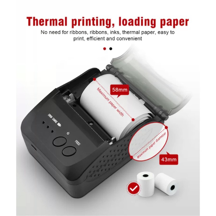 Mini Thermal Printer Bluetooth POS-5809DD Eyota - Mini Printer 5809