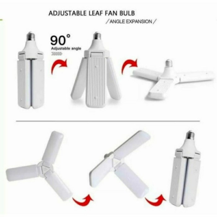 Bohlam Lampu LED Fan Blade E27 45Watt Lamp Fan Blade Daun Bilah Kipas Grosir