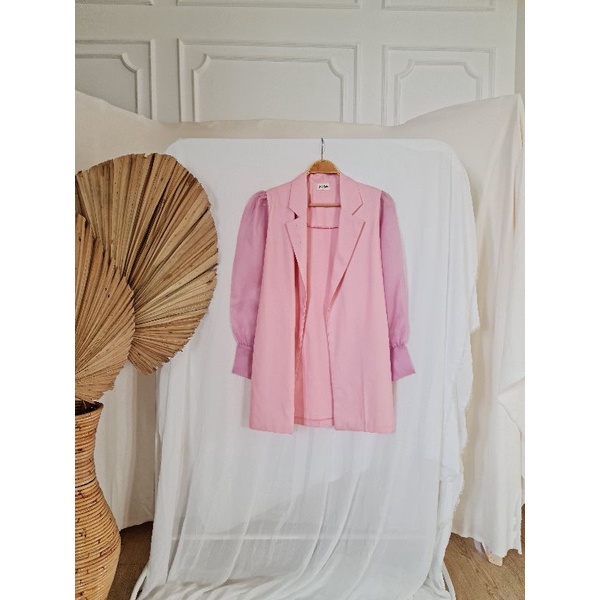 Blazer Organza Tanpa Kancing By Jazleen - Kimora Outer By Jazleen