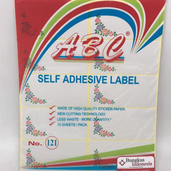 Alat Tulis Stiker Label Abc No 121 Motif Self Adhesive Label Label Undangan Shopee Indonesia