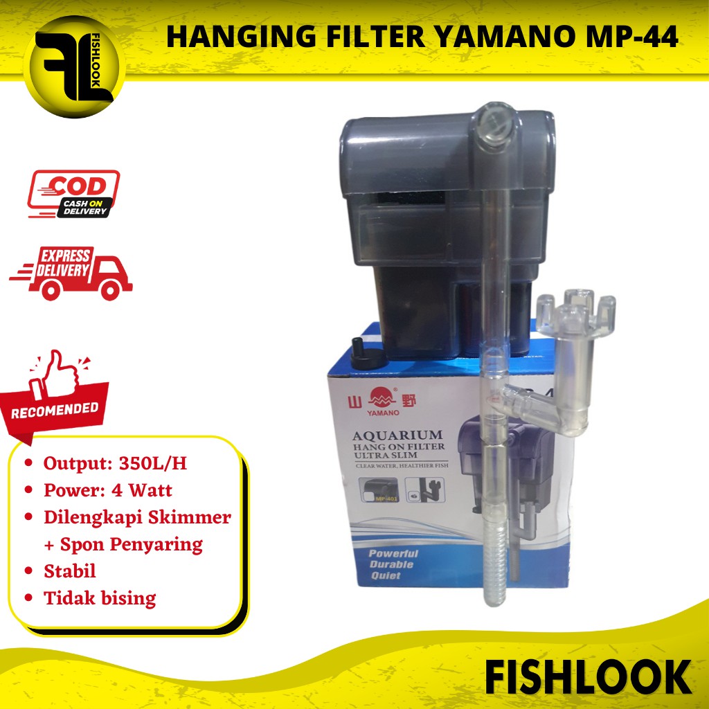 Hanging Filter Gantung Aquarium Aquascape Hang On Yamano MP 44 Skimmer