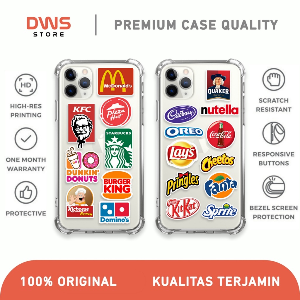 [A084] CASE KFC STARBUCKS MCDONALD'S AESTHETIC OPPO VIVO SAMSUNG REALME IPHONE REDMI NOTE 4 5 6 7 8 