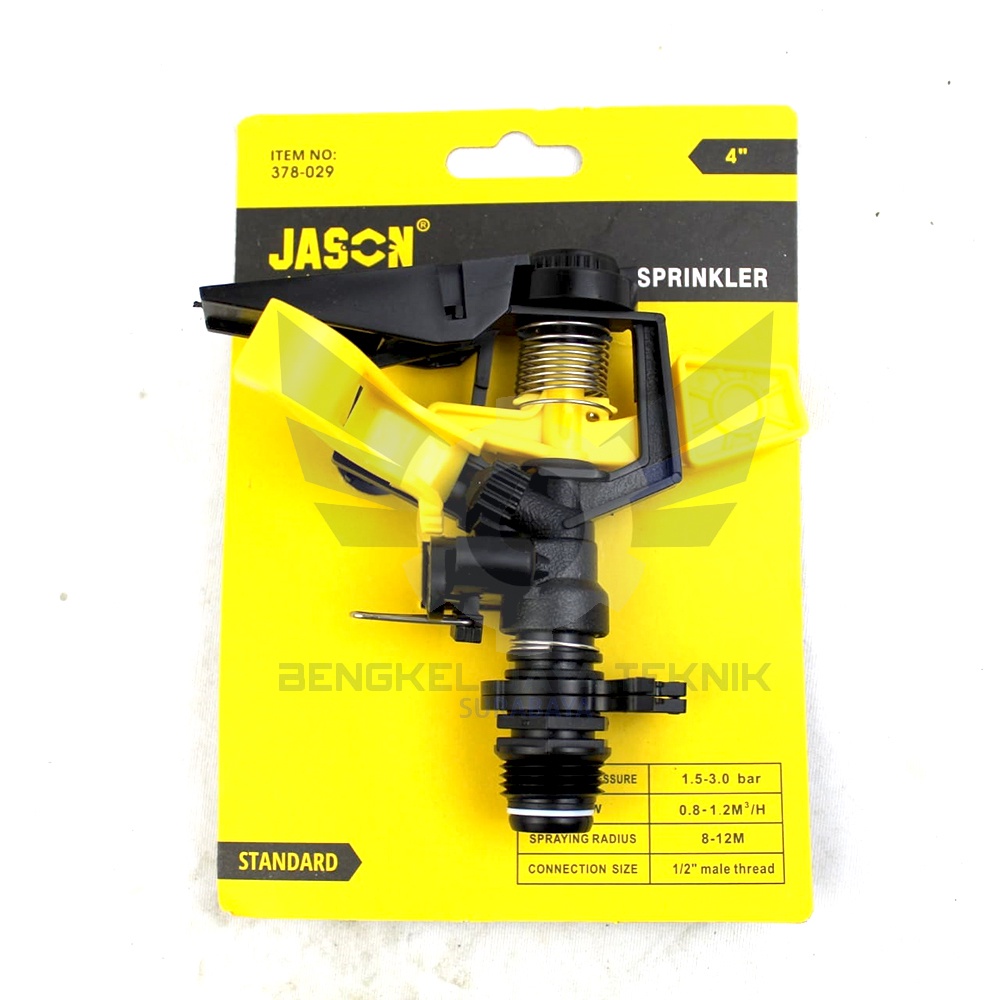 JASON Sprinkler Taman 4 inch / Alat Sistem Irigasi Model Dapat Berputar 360 Derajat (378-029)