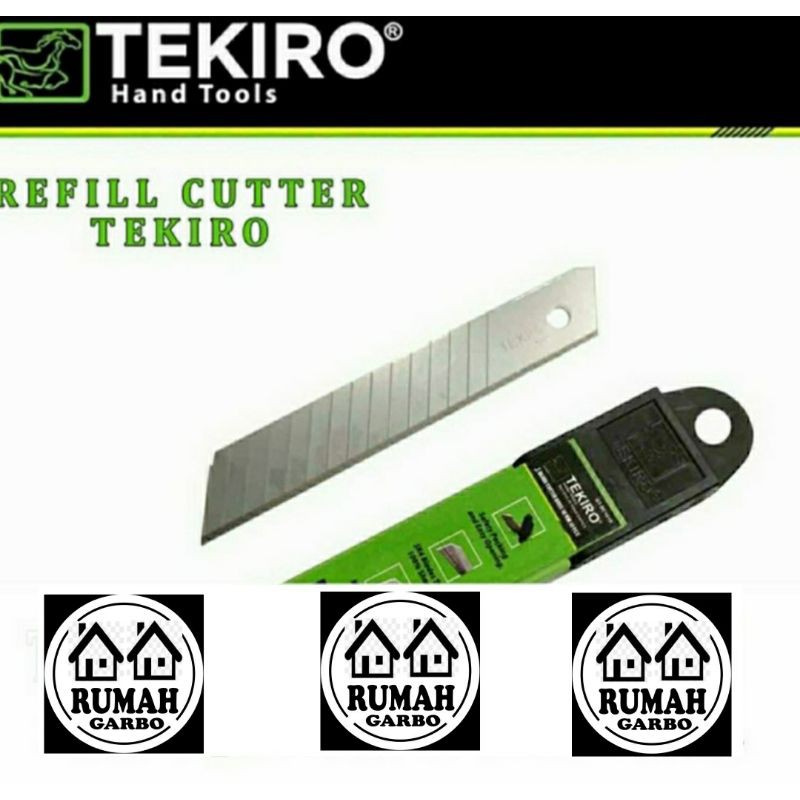 10PCS REFILL / ISI ULANG Mata Pisau Cutter Kater Besar TEKIRO