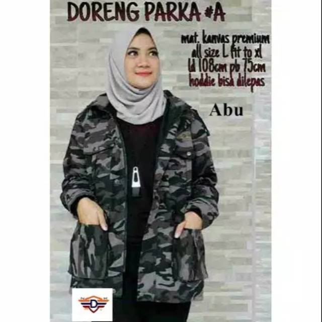 Jaket Army Doreng Parka