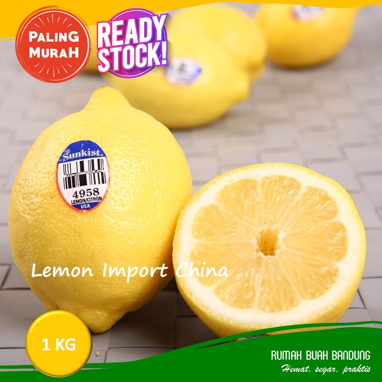 Jeruk Lemon Import Segar 500 Gram