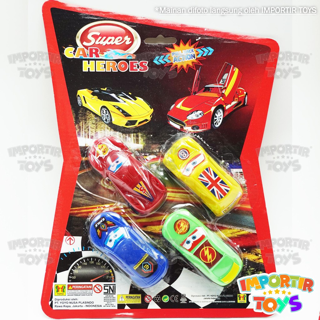 Set Mainan Mobil dan Pesawat Anak Cars Hero Murah Berkualitas!