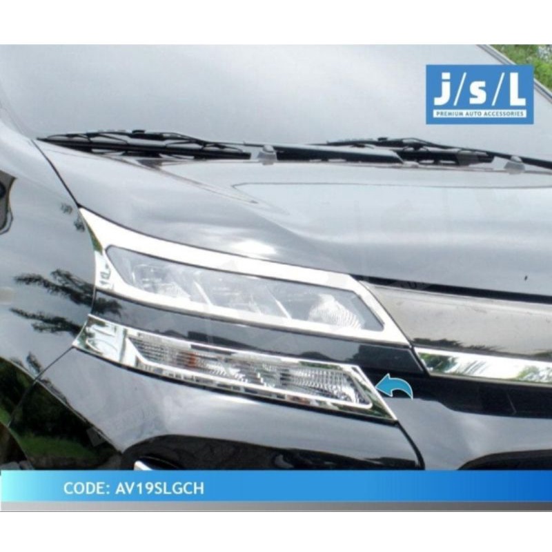 Garnish Lampu Depan Avanza,Xenia 2019-2021 Tail Lamp Garnish Blacktivo