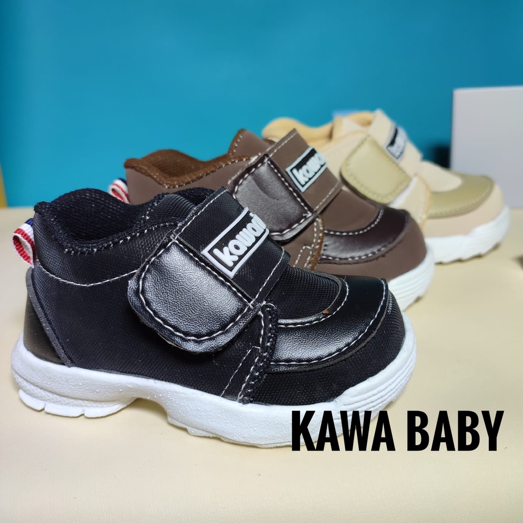 Sepatu anak unisex premium kawanian semi boot Three Colour